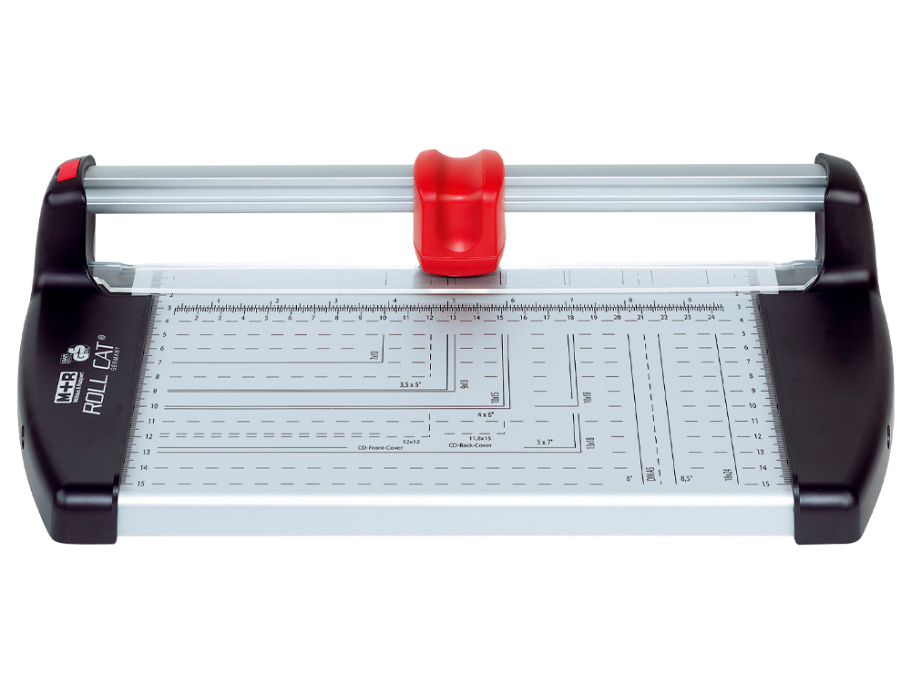 Cizalla m+r metalica 6726 de rodillo de 26 cm con base de aluminio