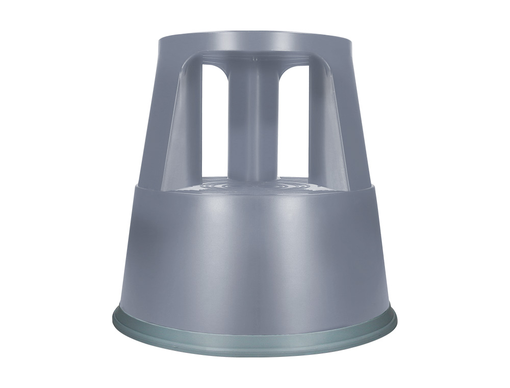 TAMBORETE Q-CONNECT COM RODAS RETRATEIS CINZA