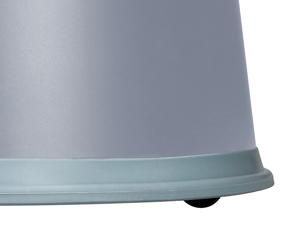 TAMBORETE Q-CONNECT COM RODAS RETRATEIS CINZA