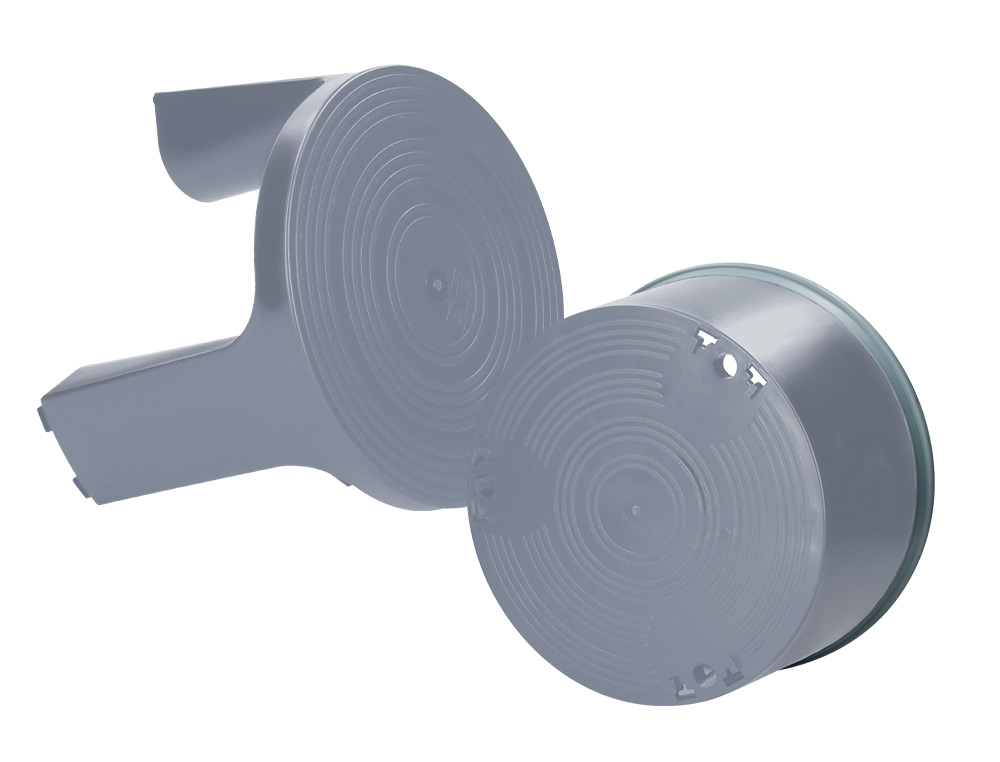 TAMBORETE Q-CONNECT COM RODAS RETRATEIS CINZA