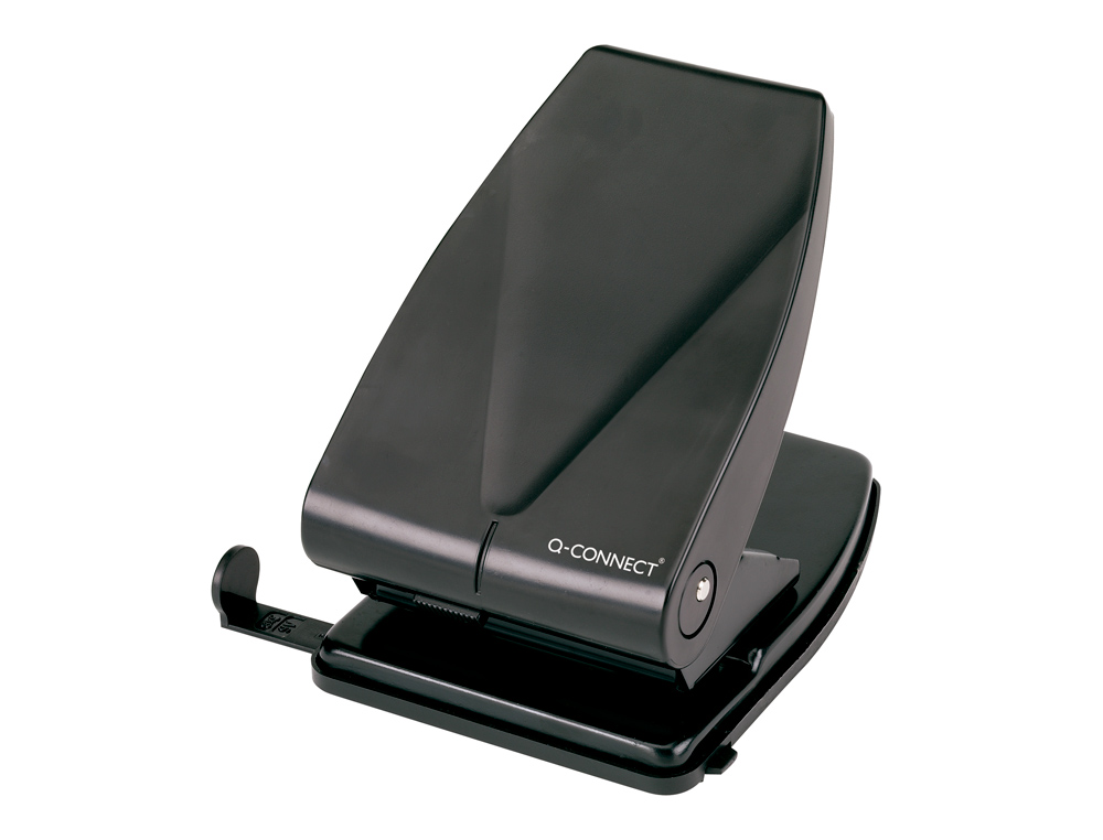 Taladrador q-connect kf01236 2 taladros color negro abertura 3,5 mm capacidad 40 hojas