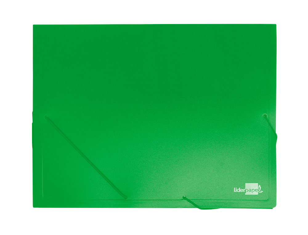 Carpeta liderpapel portadocumentos 36903 polipropileno dina4 verde lomo 50 mm