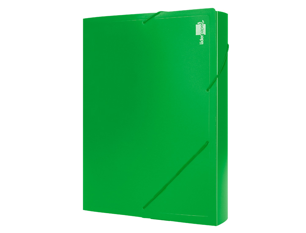 CARPETA LIDERPAPEL PORTADOCUMENTOS 36903 POLIPROPILENO DINA4 VERDE LOMO 50 MM