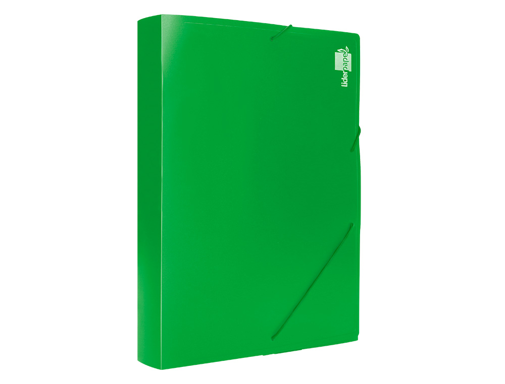 CARPETA LIDERPAPEL PORTADOCUMENTOS 36903 POLIPROPILENO DINA4 VERDE LOMO 50 MM