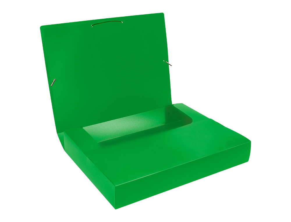 CARPETA LIDERPAPEL PORTADOCUMENTOS 36903 POLIPROPILENO DINA4 VERDE LOMO 50 MM