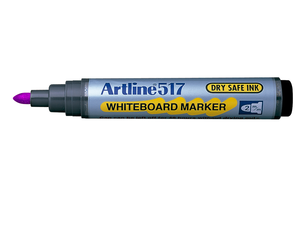 Rotulador artline pizarra ek-517 violeta punta redonda 2 mm tinta de bajo olor