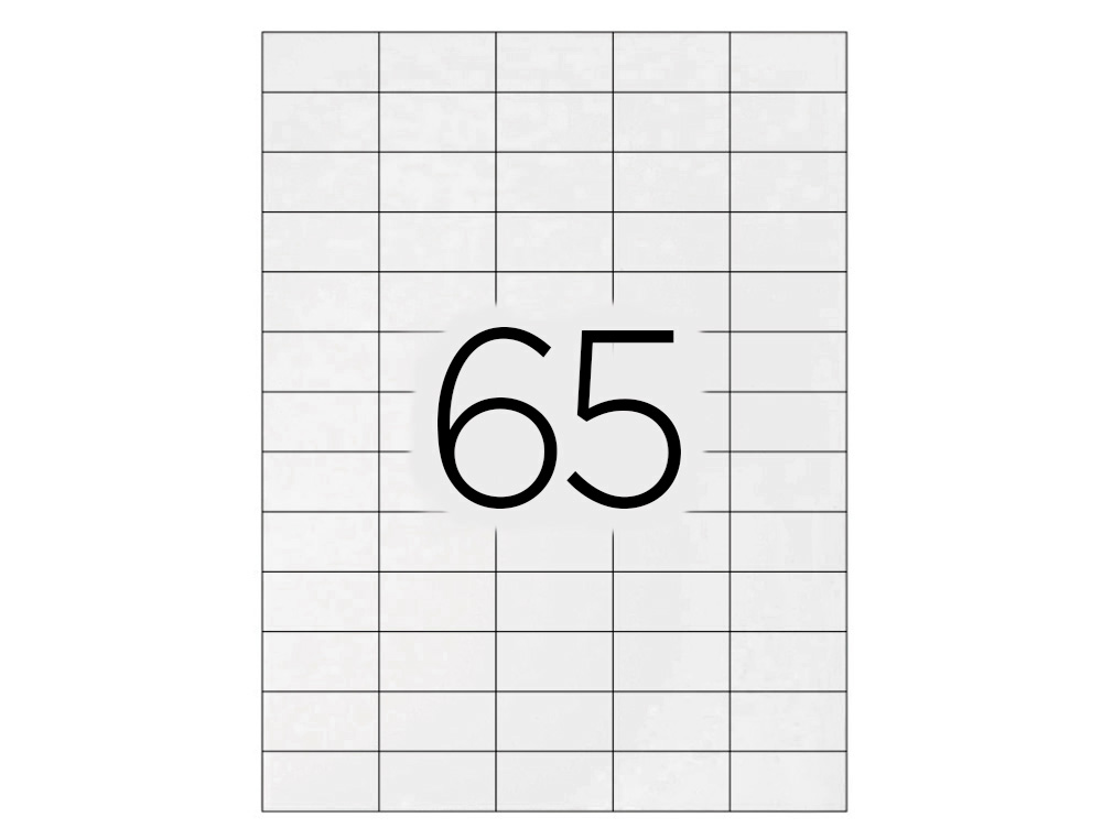 ETIQUETA ADHESIVA Q-CONNECT KF01581 TAMAO 38,1X21,2MM FOTOCOPIADORA LASER INK-JET CAJA CON 100 HOJAS DIN A4