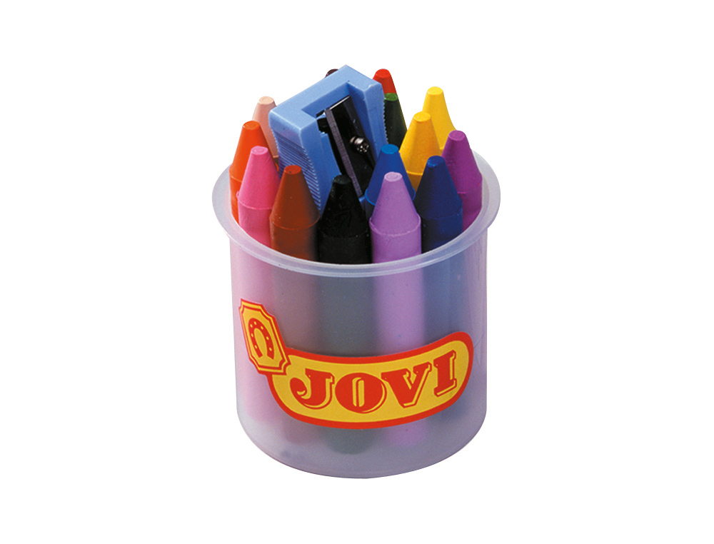 Lapices cera jovicolor bote de 16 colores surtidos