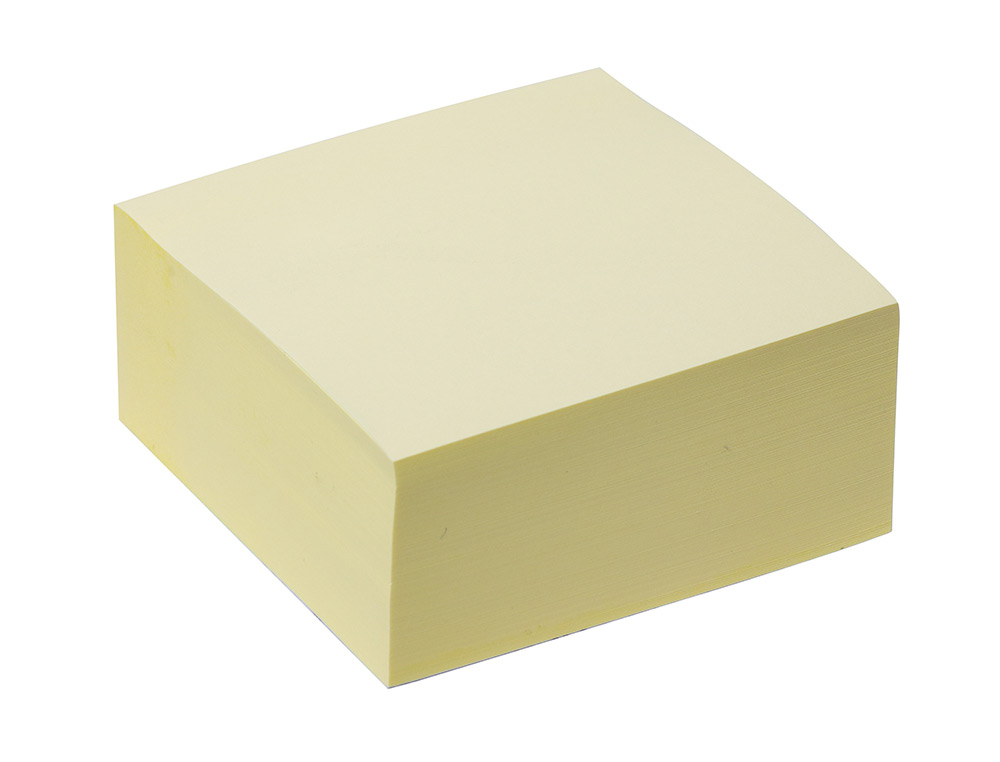 BLOC DE NOTAS ADHESIVAS QUITA Y PON Q-CONNECT 76X76 MM FSC AMARILLO CON 400 HOJAS