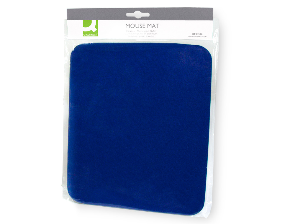 Alfombrilla para raton basic q-connect azul 260x220x6 mm