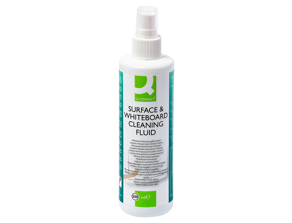 Spray q-connect limpiador de pizarras blancas bote de 250 ml