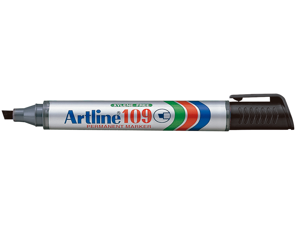 Rotulador artline marcador permanente 109 negro punta biselada