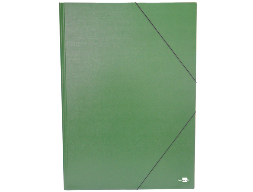 Carpeta planos liderpapel a2 carton gofrado n 12 verde