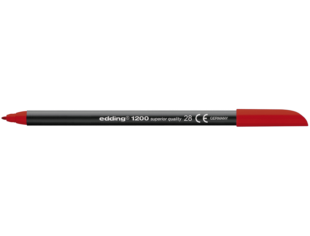 ROTULADOR EDDING PUNTA FIBRA 1200 ROJO INGLES N.28 PUNTA REDONDA 0.5 MM