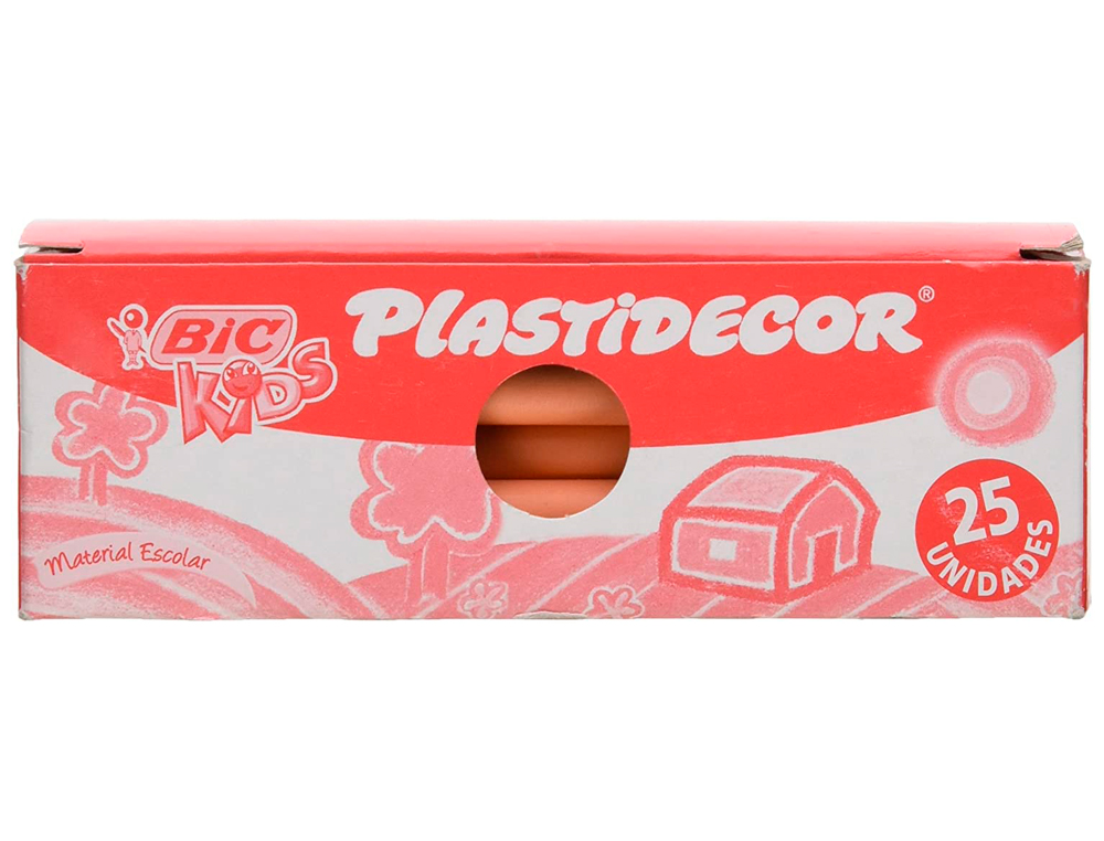 Lapices plastidecor unicolor carne-27 caja con 25 lapices