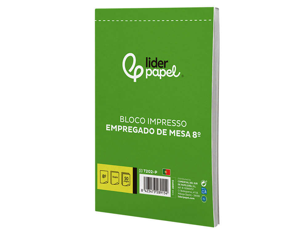 BLOCO EMPREGADO DE MESA DUPLICADO 105X155 MM