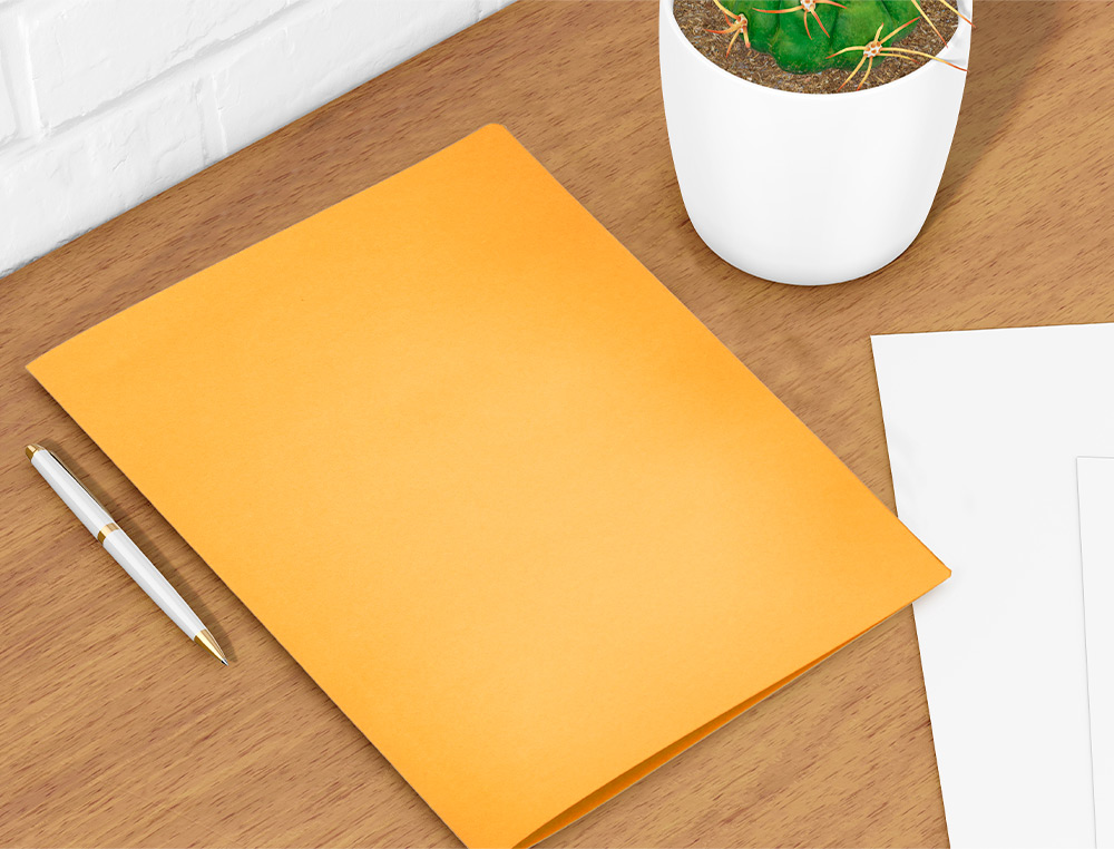 SUBCARPETA LIDERPAPEL FOLIO NARANJA INTENSO 180G/M2