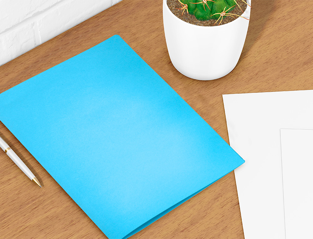 SUBCARPETA LIDERPAPEL DIN A4 CELESTE INTENSO 180G/M2