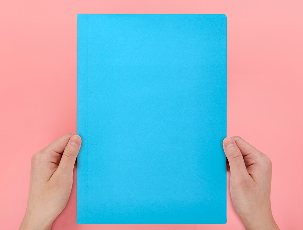 SUBCARPETA LIDERPAPEL DIN A4 CELESTE INTENSO 180G/M2