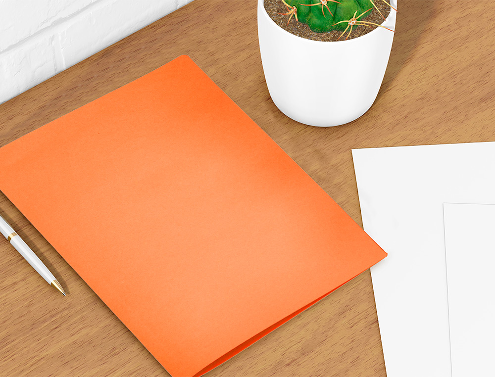 SUBCARPETA LIDERPAPEL A4 NARANJA INTENSO 180G/M2