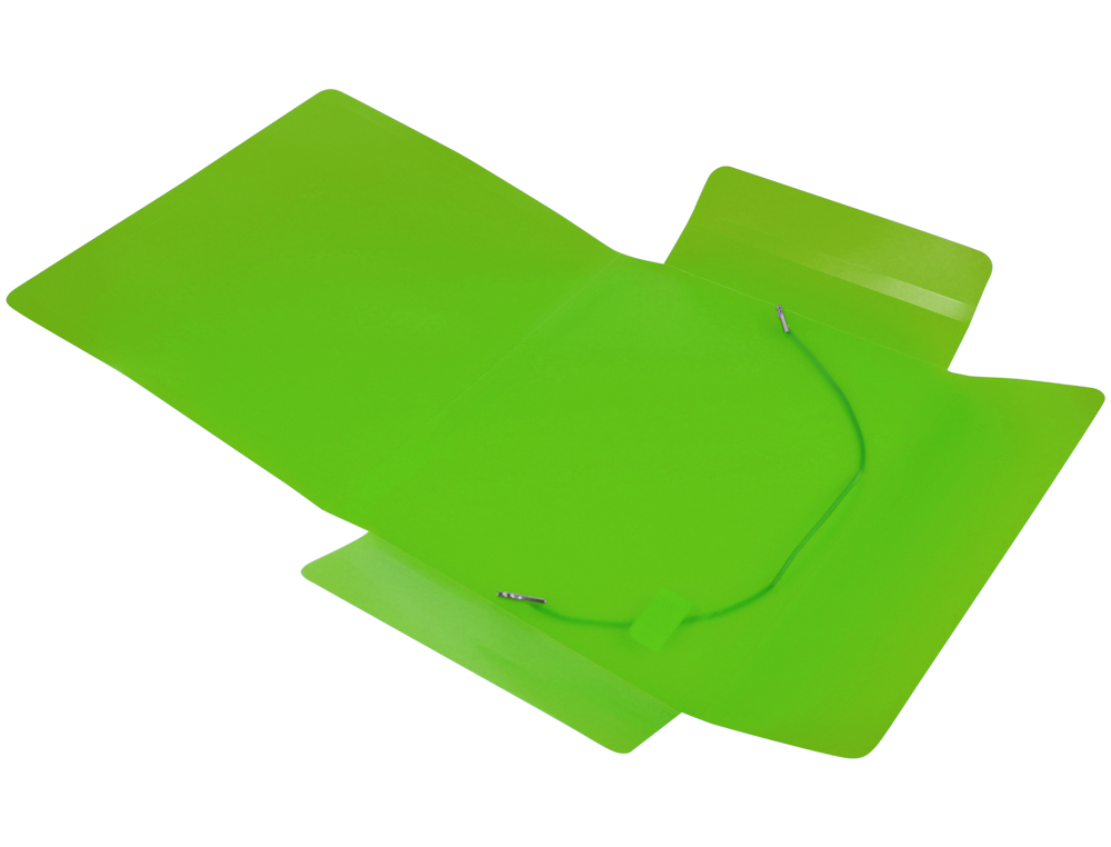 Carpeta liderpapel gomas solapas 34973 polipropileno din a5 verde