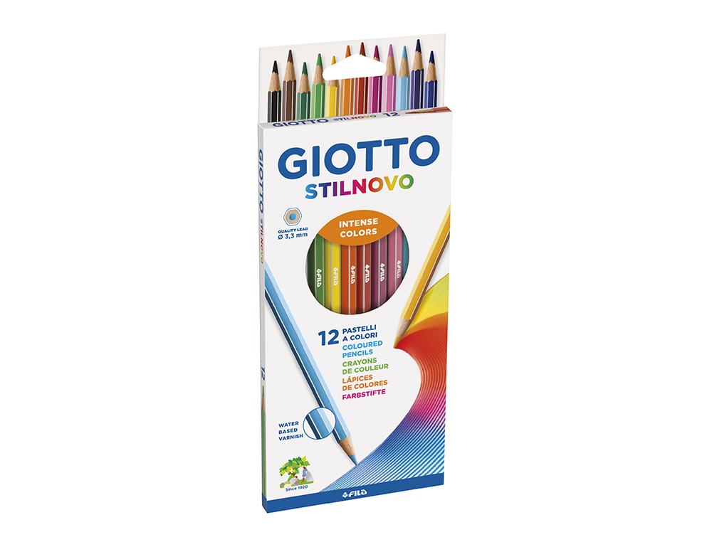 Lapices de colores giotto stilnovo 12 colores unidad