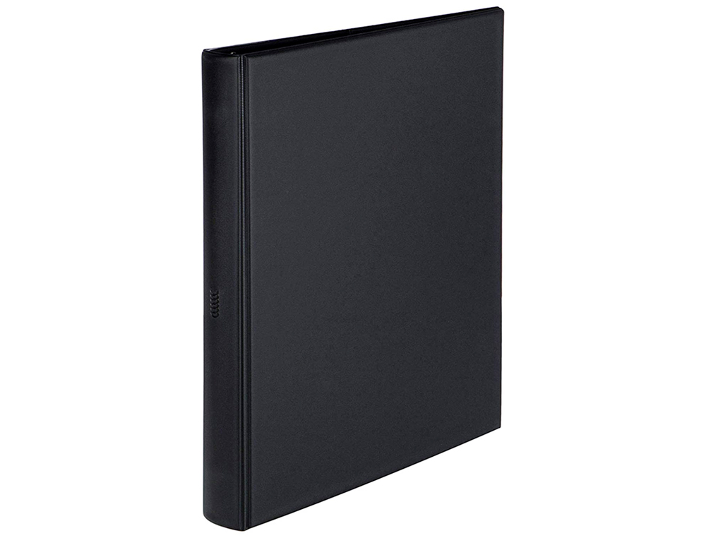 Carpeta multifin alfa 3005-g 16 anillas 40 mm plastico folio negro