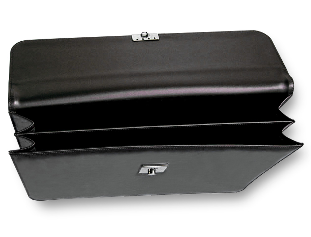CARTERA DOCUMENTOS Q-CONNECT NEGRA 370X300 MM CON 2 BOLSAS INTERIORES