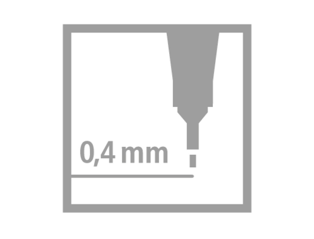ROTULADOR STABILO PUNTA DE FIB RA POINT 88 VERDE PUNTA FINA 0,4MM