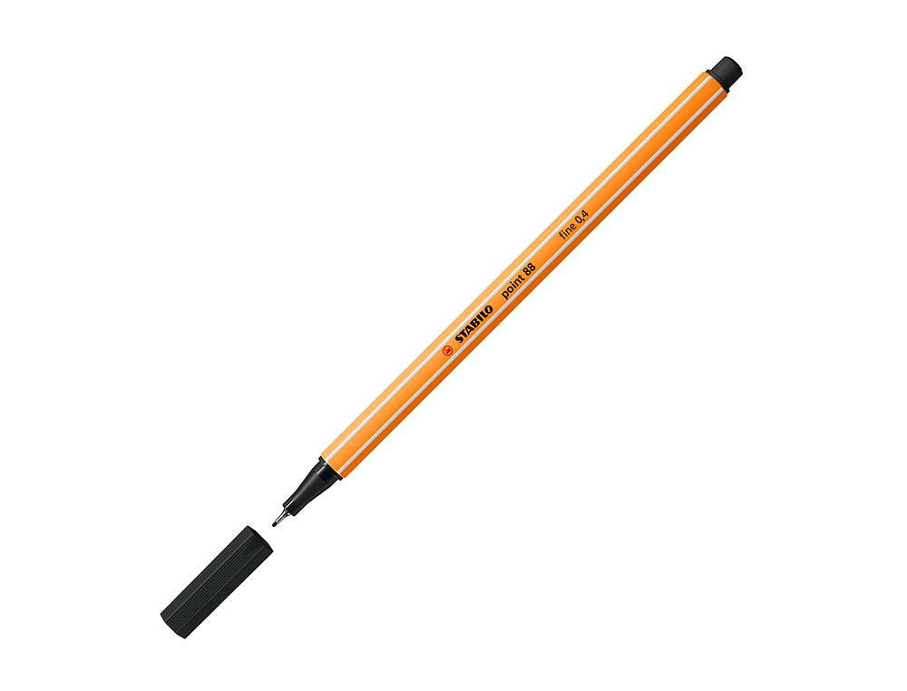 ROTULADOR STABILO PUNTA DE FIB RA POINT 88 NEGRO PUNTA FINA 0,4MM