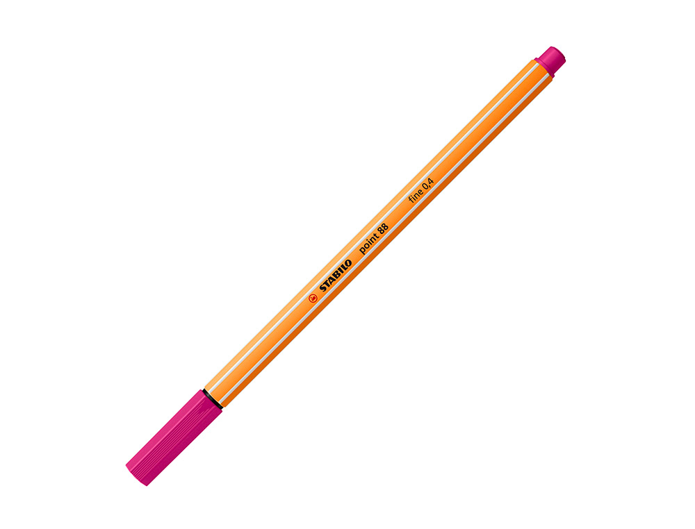 Rotulador stabilo punta de fibra point 88 rosa 0,4 mm