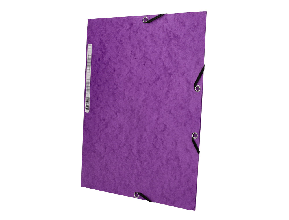 CARPETA Q-CONNECT GOMAS KF02171 CARTON SIMIL-PRESPAN SOLAPAS 320X243 MM VIOLETA