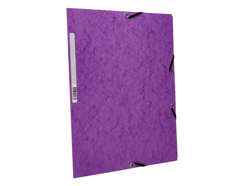 CARPETA Q-CONNECT GOMAS KF02171 CARTON SIMIL-PRESPAN SOLAPAS 320X243 MM VIOLETA