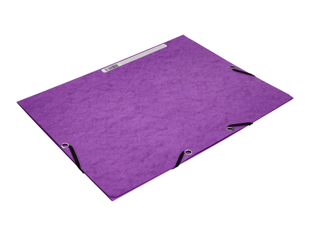 CARPETA Q-CONNECT GOMAS KF02171 CARTON SIMIL-PRESPAN SOLAPAS 320X243 MM VIOLETA