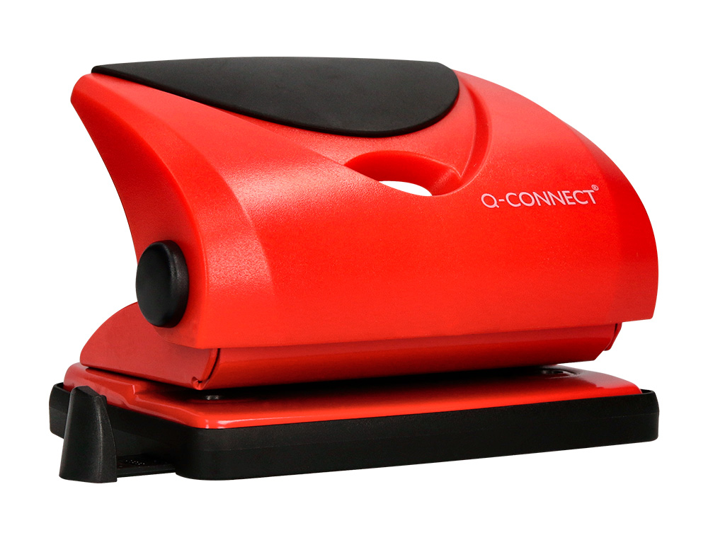 FURADOR Q-CONNECT CAPACIDADE 20 FOLHAS VERMELHO