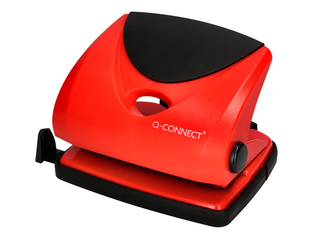 FURADOR Q-CONNECT CAPACIDADE 20 FOLHAS VERMELHO