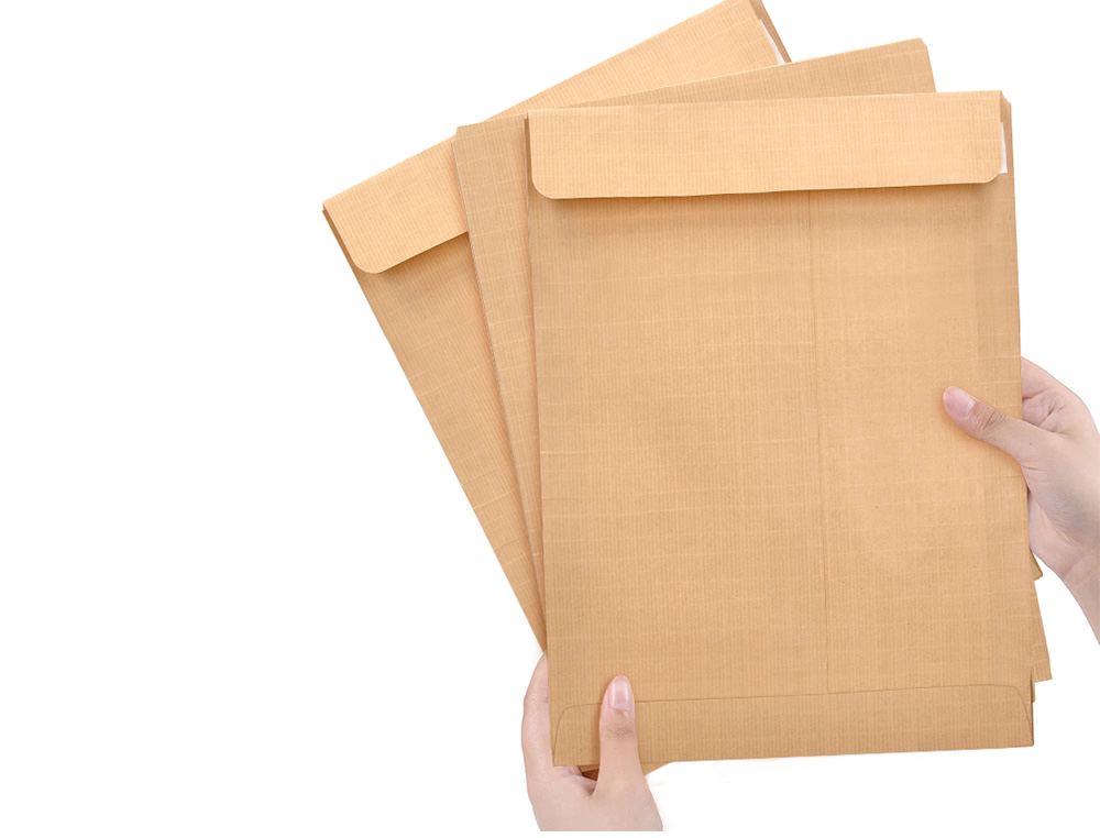 SOBRE LIDERPAPEL BOLSA N.2 KRAFT SALARIOS 120X170 MM TIRA DE SILICONA CAJA DE 1000 UNIDADES
