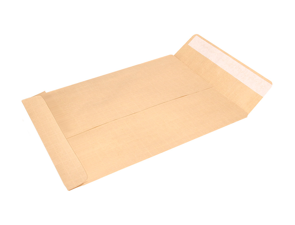 SOBRE LIDERPAPEL BOLSA N.2 KRAFT SALARIOS 120X170 MM TIRA DE SILICONA CAJA DE 1000 UNIDADES