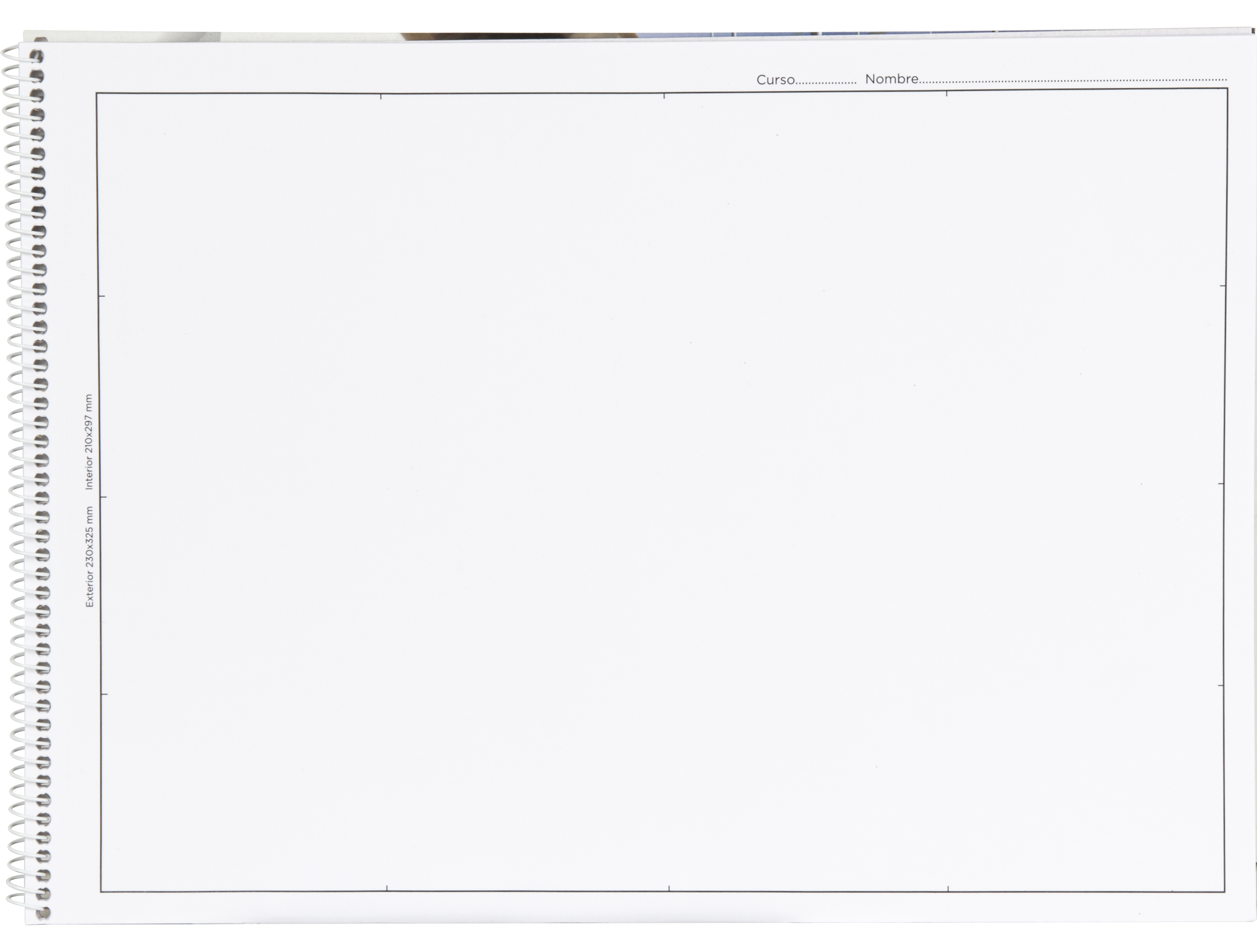 BLOC DIBUJO LIDERPAPEL LINEAL ARQUITECTURA 230X325 MM 20 HOJAS 130G/M2 CON RECUADRO PERFORADO