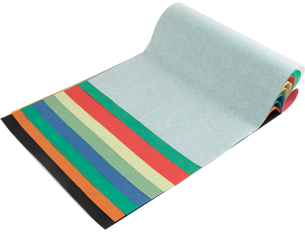 BLOCO TRABALHOS MANUAIS LIDERPAPEL SEDA FOLIO 10 FOLHAS SORTIDO