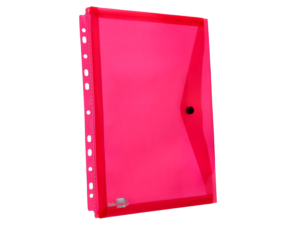 CARPETA LIDERPAPEL DOSSIER BROCHE 36669 POLIPROPILENO DIN A4 PACK DE 5 COL.SURTIDOS TRANSPARENTE MULTITALADRO