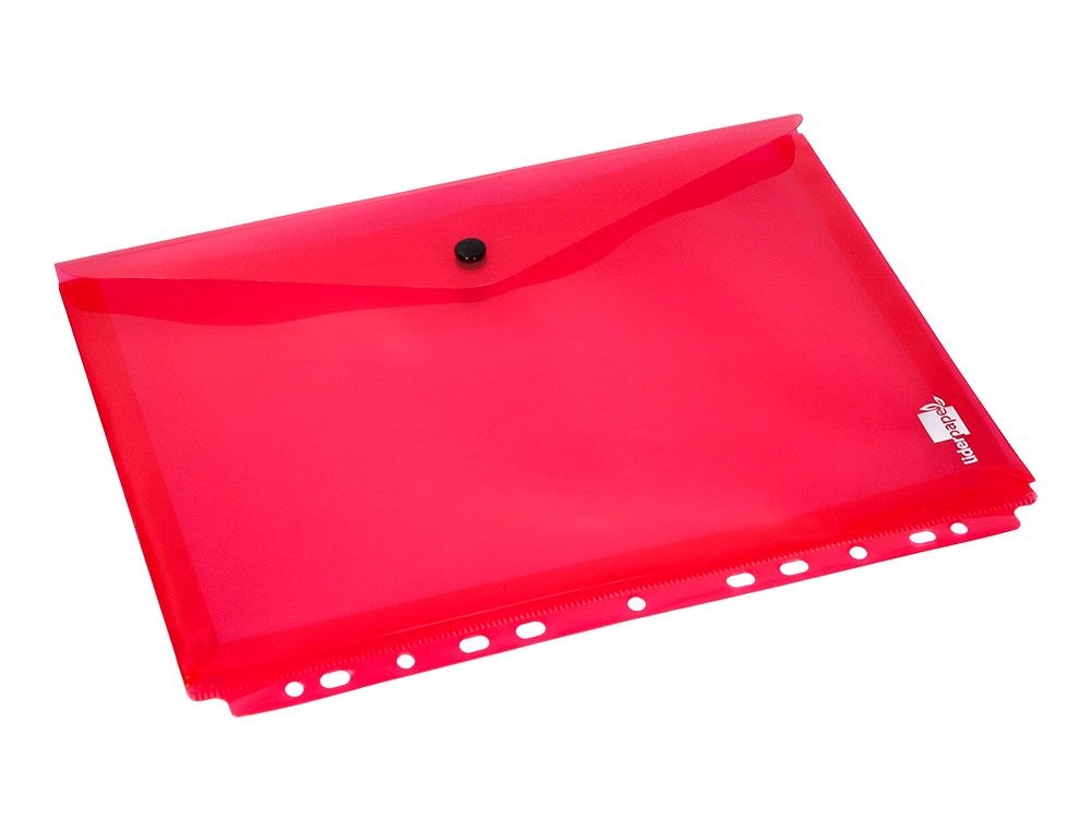 CARPETA LIDERPAPEL DOSSIER BROCHE 36669 POLIPROPILENO DIN A4 PACK DE 5 COL.SURTIDOS TRANSPARENTE MULTITALADRO