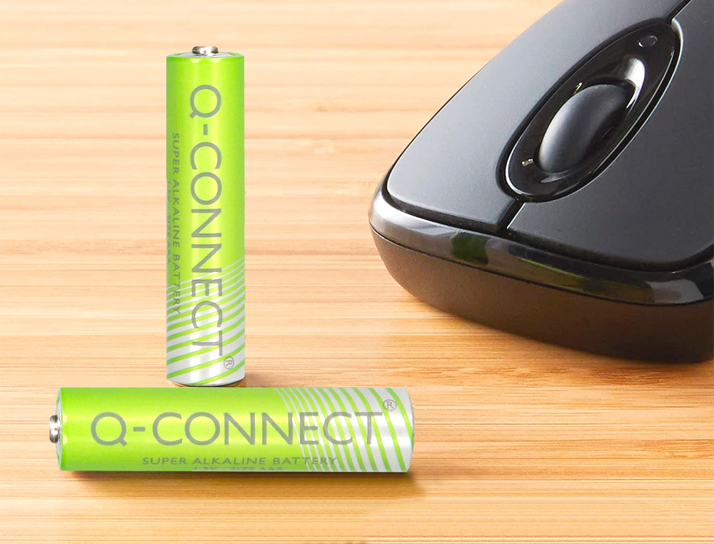 PILHA Q-CONNECT ALCALINA AAA BLISTER COM 4 UNIDADES