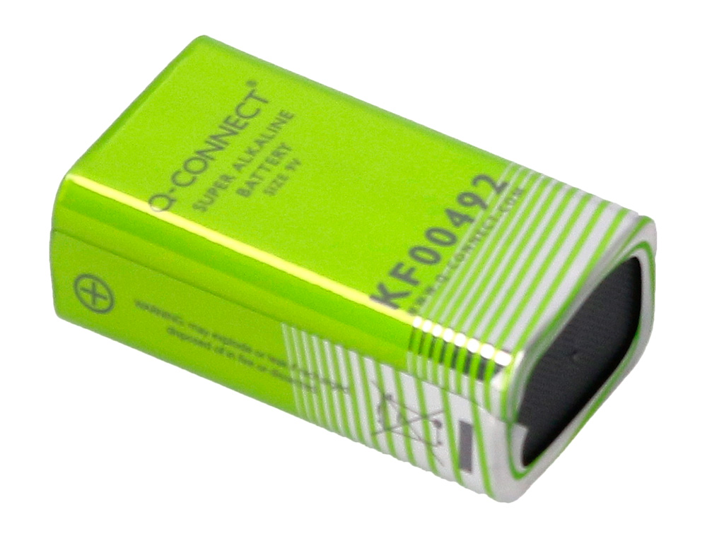 PILHA Q-CONNECT ALCALINA 9VOLT BLISTER COM 1 UNIDADE