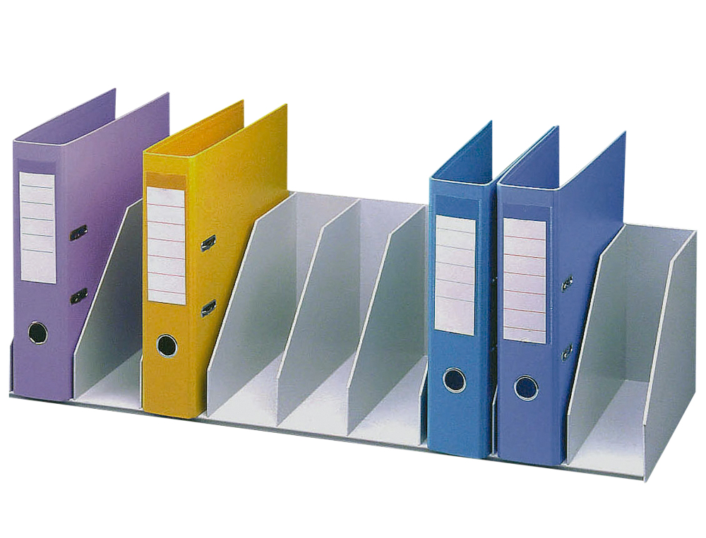 Organizador de armario paperflow gris. baldas fijas 802 mm 9 compartimentos