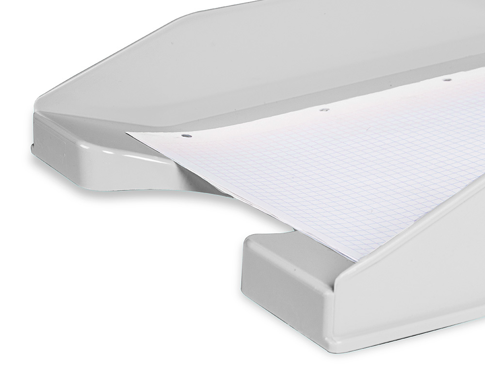 BANDEJA SOBREMESA PLASTICO Q-CONNECT GRIS OPACO 240X70X340 MM
