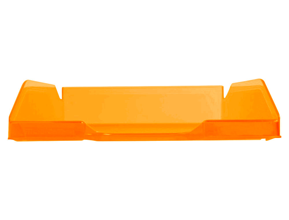 Bandeja sobremesa plastico q-connect naranja transparente240x70x340 mm