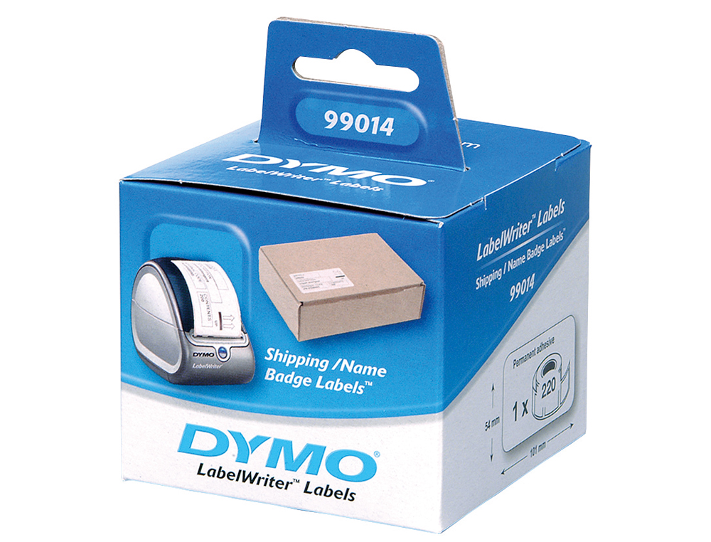 Etiqueta adhesiva dymo 99014 -tamaño 101x54 mm para impresora 400 220 etiquetas uso envios