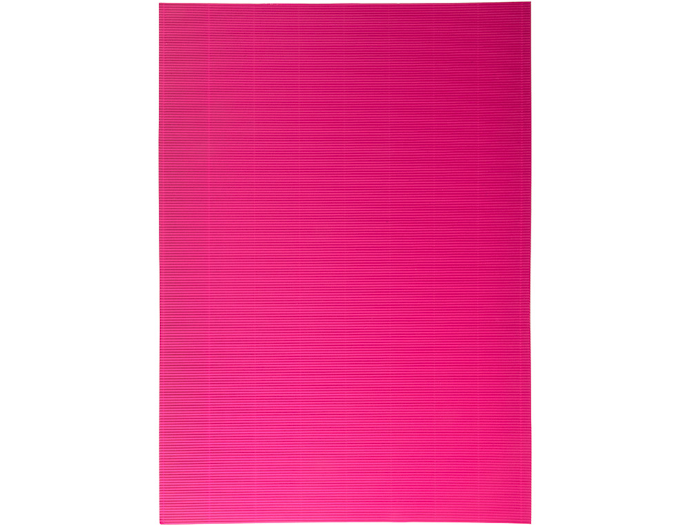 Carton ondulado liderpapel 50 x 70cm 320g/m2 fucsia