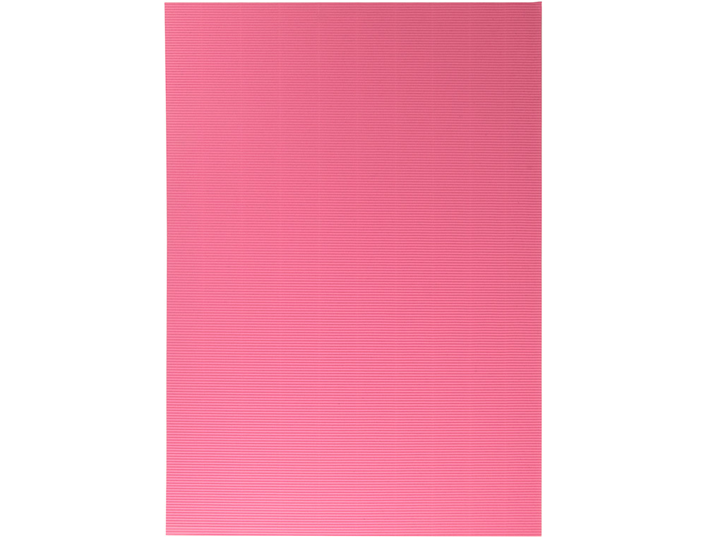 Carton ondulado liderpapel 50 x 70cm 320g/m2 rosa